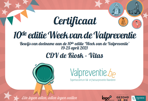 CDV De Kiosk ontvangt valpreventiecertificaat